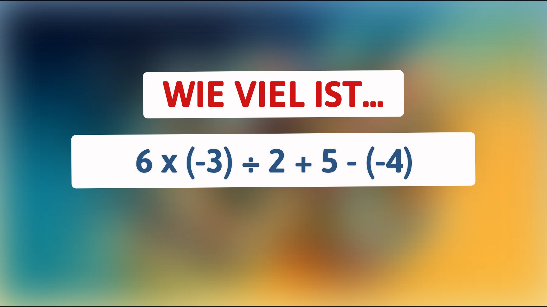 Bist du ein Mathe-Genie? Löse diese knifflige Gleichung und finde heraus, ob du den IQ eines echten Rätselmeisters hast!"