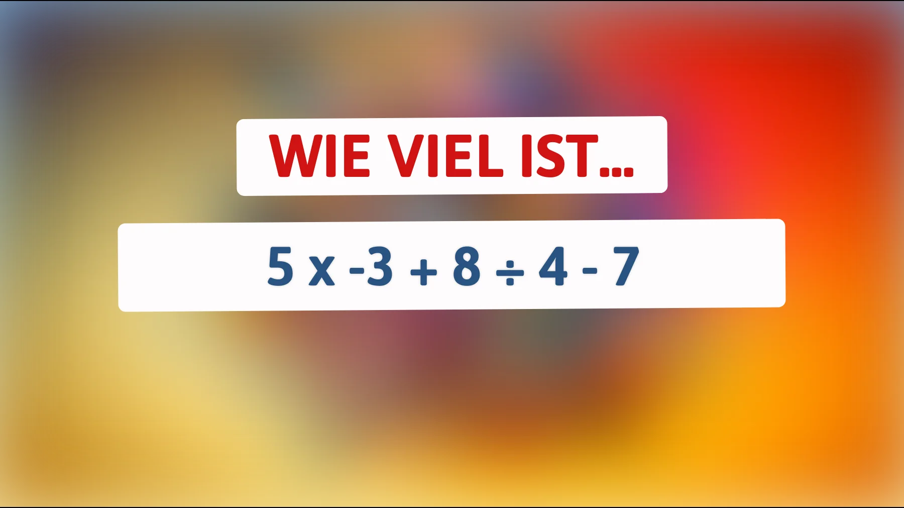 Dieses Rätsel stellt selbst die klügsten Köpfe auf die Probe: Kannst du es lösen?"