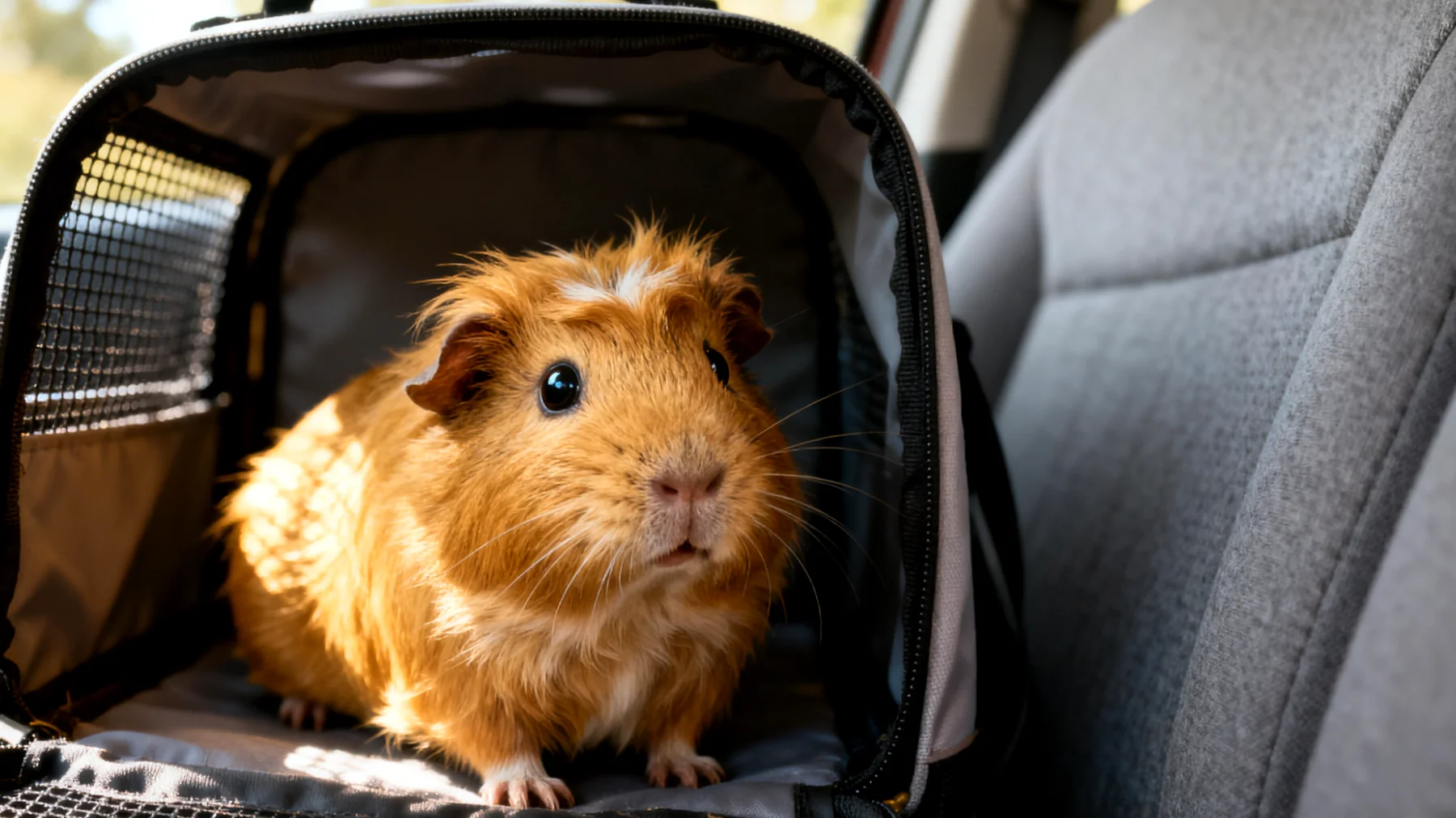 Meerschweinchen vertragen Reisen sehr schlecht und leiden unter erheblichem Stress durch Transport, Temperaturwechsel und Ortswechsel, was ihr Immunsystem schwächt und zu gesundheitlichen Problemen führen kann"