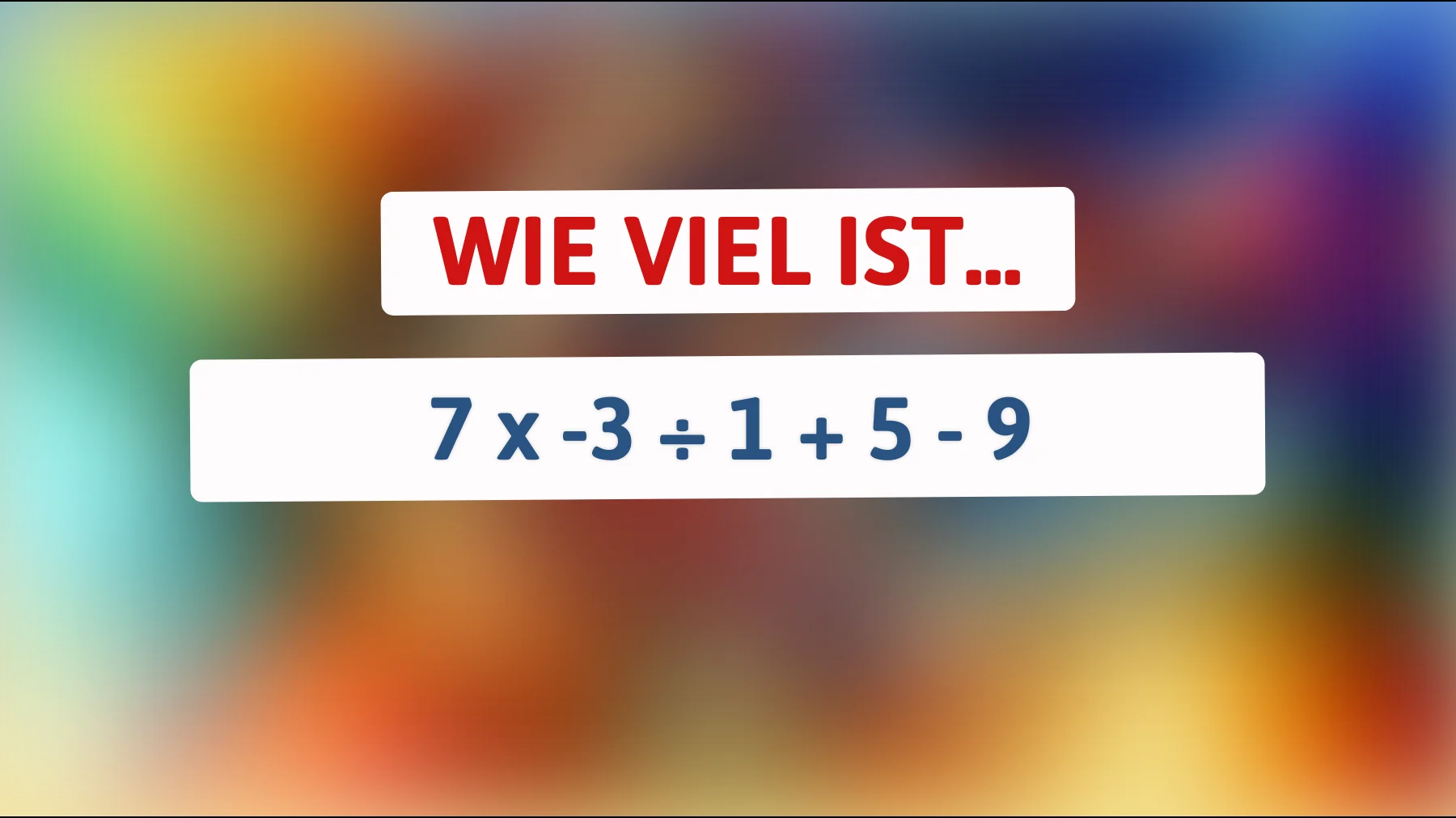 Nur 1% der Menschen können dieses mathematische Rätsel auf Anhieb lösen: Bist du klug genug?"