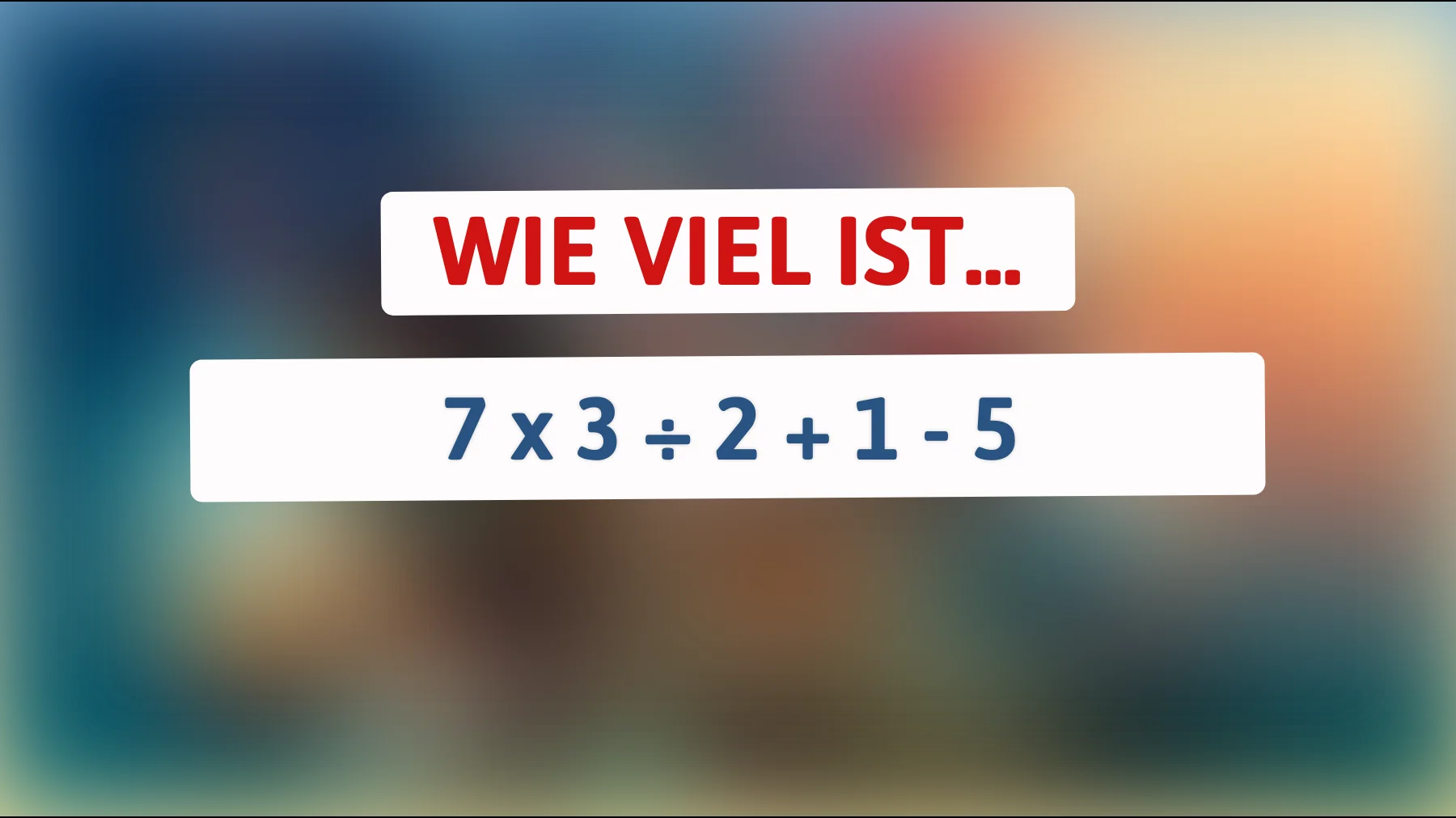 Nur 2% der Menschen lösen dieses Mathe-Rätsel korrekt! Gehört dein Gehirn zur Elite?"